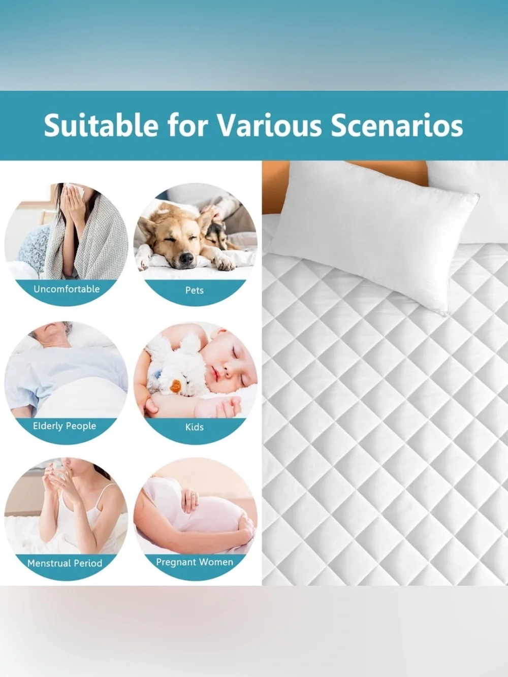 JPHome Quilted Waterproof mattress Protector California King NWT eBay